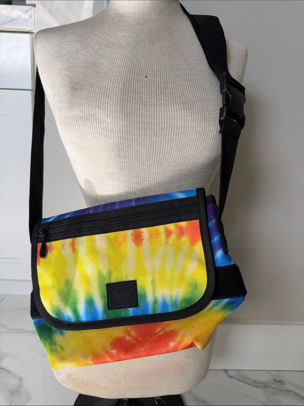 Herschel Rainbow Tie-Dye Crossbody Small Messenger